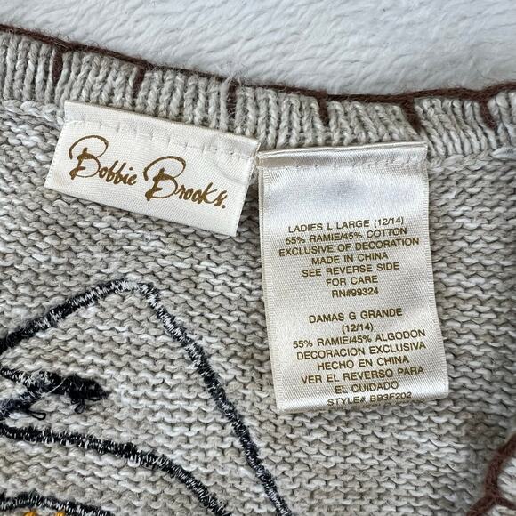 Bonnie Brooks Pumpkin Patch Fall festive sweater vest size Medium - Picture 3 of 6